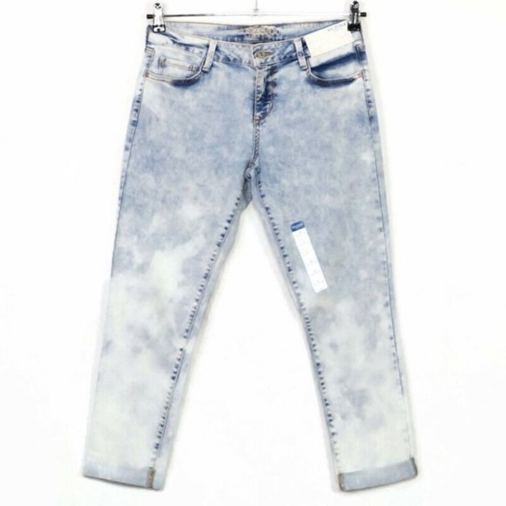 Arizona Jean Co Jegging Crop Jeans Acid Wash Stretch 9